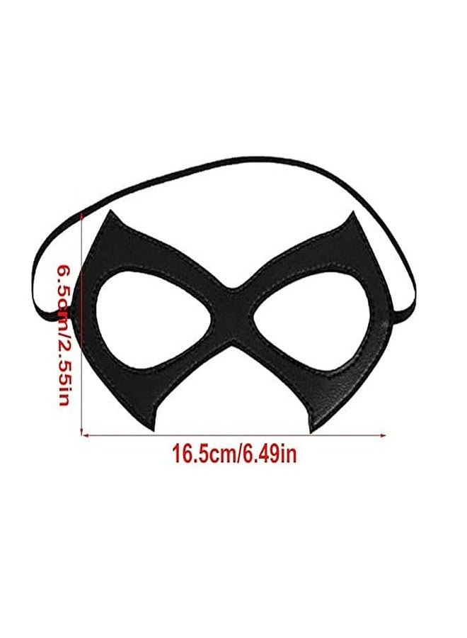 سوتشات قناع قطة نسائي من الجلد الأسود من سوتشات، مناسب لحفلات التنكر والهالوين، وإكسسوارات أزياء تنكرية. - Image 3